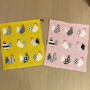 Hand Towels 100% Cotton/ Kitchen Towels with Holders 🐓
